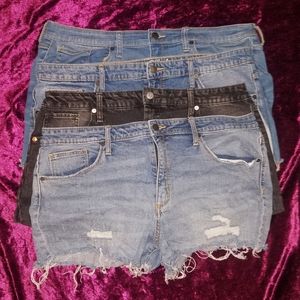4 jean shorts